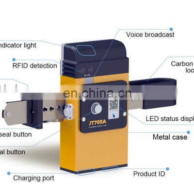 custom government heavy duty container GPS RFID NFC electronic lock