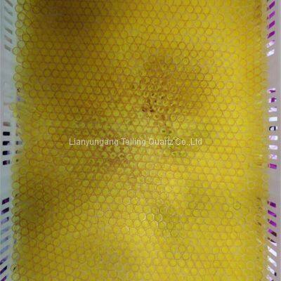 Yellow Quartz Glass Tube Fused Quartz Tube for Furnace photo-5