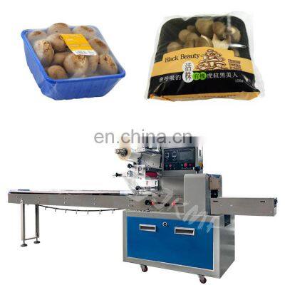 Full automatic vegetable tray packing machine fungus packing machine mushroom packing machine