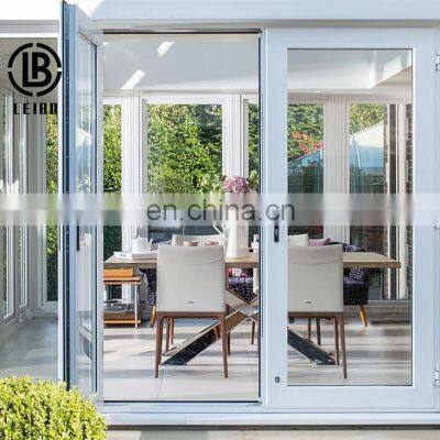 designs double swing door with soft closed Exterior commercial glass UPVC casement door