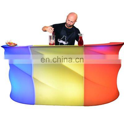 outdoor led bar counter used coffee shop restaurant party event rental portable furniture led lighted bar counter for sale