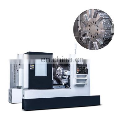 EL200 12 Station Turret Turning Machine Slant Bed Cnc Lathe Turning Center Live Tooling Vertical Lathe