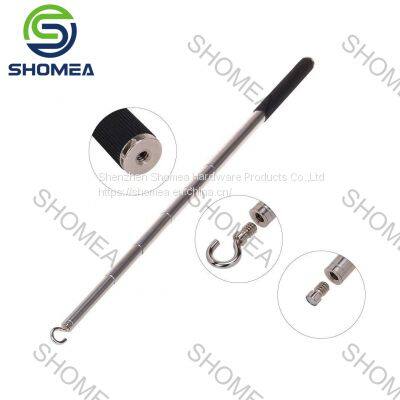 SHOMEA Customized Stainless Steel Telescopic Pole With Plastic Handle photo-5