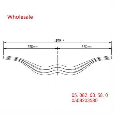 05.082.03.58.0, 0508203580 Trailer Parabolic Spring of  BPW parabolic spring hand trolley Wholesale For BPW