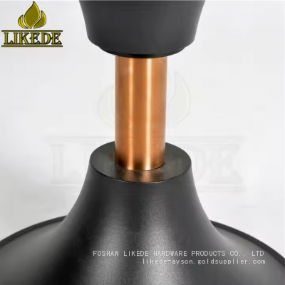 Modern Metal Black Cast Iron and Aluminium Alloy Coffee Tea Table Featuring Steel Legs photo-5