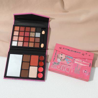 29 Color Eyeshadow Palette Book Customized Logo Girls Glitter Face Palette La Sombra De Ojos photo-5