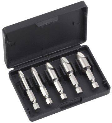 5PCS Screw Extractor Damaged Screw Remover Kit Stripped Screws DIY Hand Tools Gadgets Gifts Easily Remover 2 in 1 @ workiotools