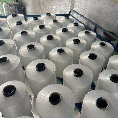 100% Polyester Yarn DTY75D/72F/2 SD SIM LIM Bleach White With Low FOB Price Offer photo-3