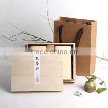 Factory Price OEM luxury Wooden Tea gift Box suits