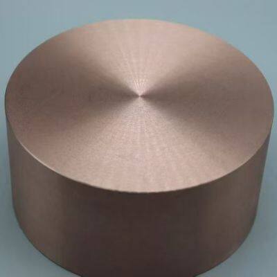 Factory Custom High Quality Sintered Tungsten Copper Alloy Round Bar Block for Electrode