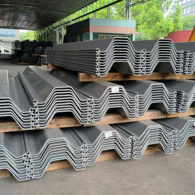 Strong Plastic Sheet Pile U Type Seawall Retaining Wall PVC Sheet Pile Vinyl Sheet Piling for Water Control Solution photo-6