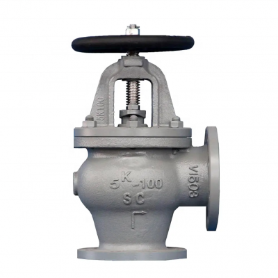 JIS F7308 5K 10K 16K Flange Cast Iron Globe Valve Cast Steel Marine Valve Angle Globe Valve photo-2
