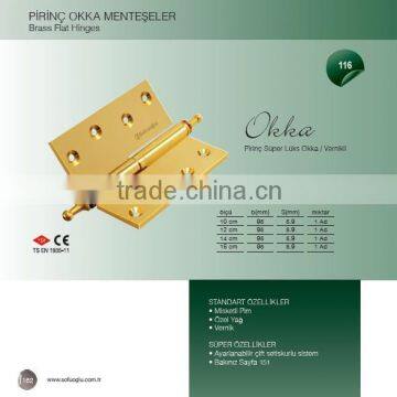 Brass Door Flat Hinge SUPER LUX OKKA photo-2