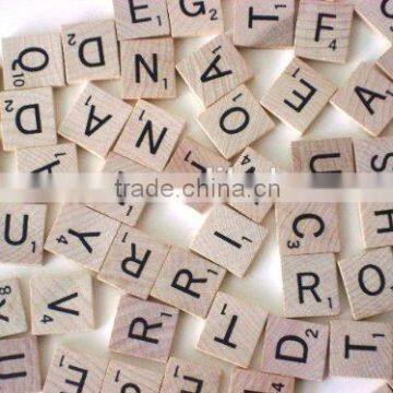 100 Wooden English Letter