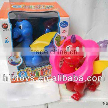 Battery operated circle dinosaur w/lights,music , battery operated toy