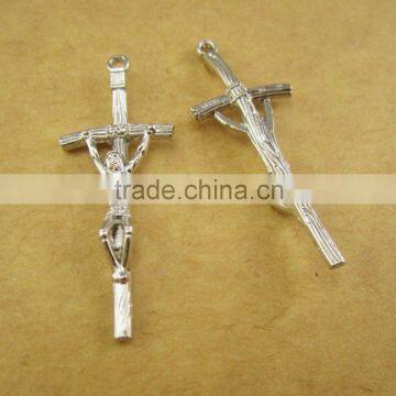 3.8cm Papal Crucifix Cross Pendant with a Hole in the Legs