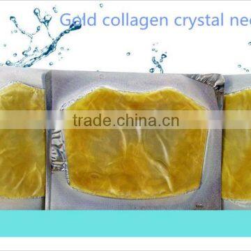 CE certificated! Gold Collagen Crystal Neck Mask, Anti Aging Skin Firming Neck Mask