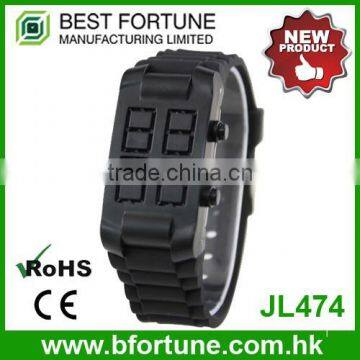 JL474 Wholesale 2016 silicone bracelet digital movement led watch instructions