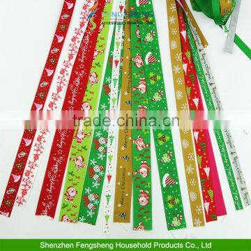 Xmas Bundles of 10 x 1 Metre Merry Christmas Happy New Year Ribbon Gift Wrapping