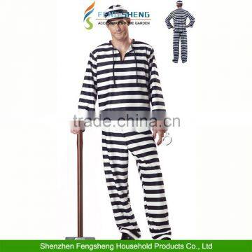 2015 Halloween Stripe Lovers Prisoners Clothing Zombies Cosplay Dress photo-2