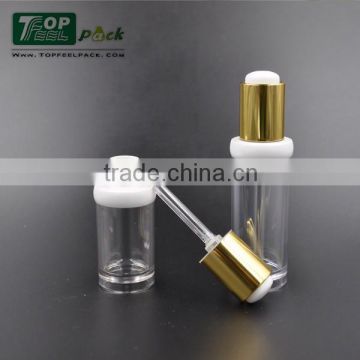 20ml/30ml cosmetic push button dropper bottle