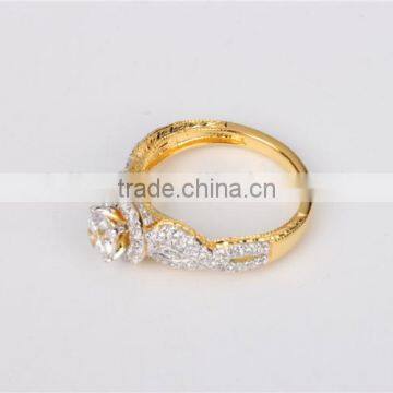 Thailand Jewelry Manufacturer Ring Made of Big Stone 18k Gold Plating Ring Designs photo-3