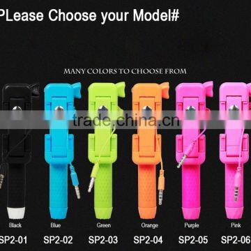 Fashion design self-pole monopod with cable take pole handled stick,Since the shaft