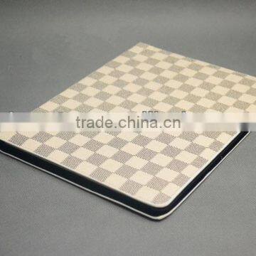 tartan artificial leather case cover for ipad 2/3/4