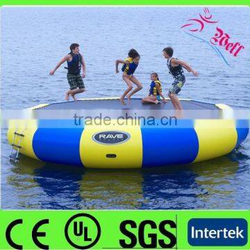 funny inflatable floating trampoline for kids and adults / water trampoline