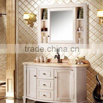 European style modern oak wood bathroom furniture