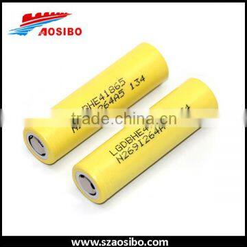 CE, Rohs verified authentic lg battery 18650 2500mah 35a he4 lithium ion battery cell