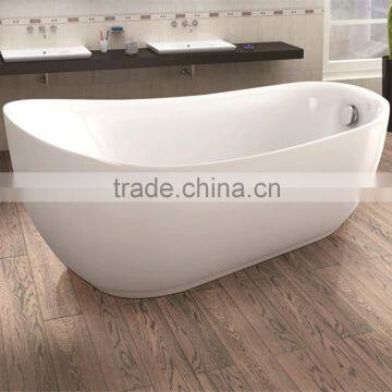 Luxury Hotel Black Color Free Standing Used Bathtub photo-3