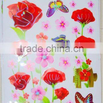 colorful ROOM 3D layer PVC sticker/Pvc double layer sticker