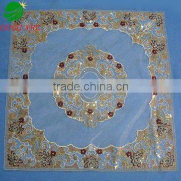 organza table cloth with sequins embroidery houseware household textile