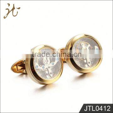 Good Quality Eco-Friendly Copper Gold Watch Cufflinks