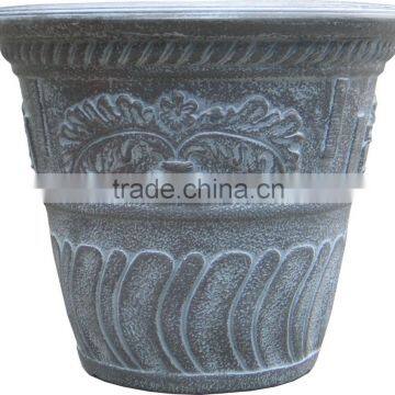 balcony big outdoor ornamental cheap plastic flower pots wholesale