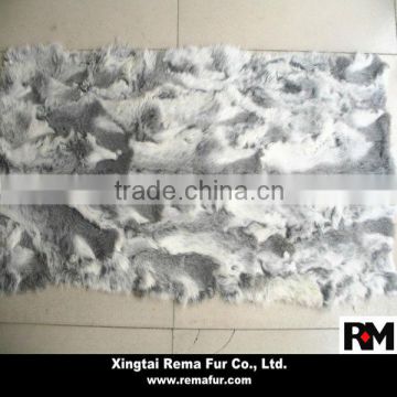 2014 Hot selling 100% real scrap rabbit fur plate for home decoration