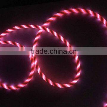 Popular classical flowing led charger usb cable for smart phone