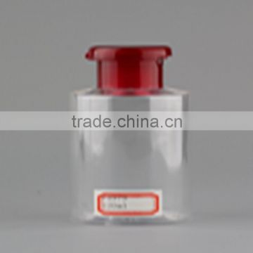 120ml plastic clear PET bottle for personal care cosmetic packaging