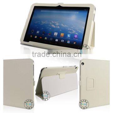 wholesale back stand pu leather flip cover tablet case for toshiba a204yb 10.1 inch