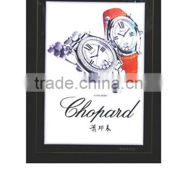 Ultrathin acrylic or crystal snap frame