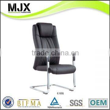 High back chromed double pipe frame meeting chair (C-531)