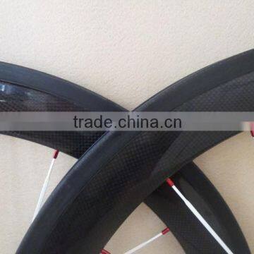 50mm Carbon Tubular Clincher Wheels 650C 23mm Wide Bicycle Wheelset photo-2