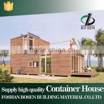 Wooden Material Buildng Steel Container Home Prefab Houses for Living photo-3