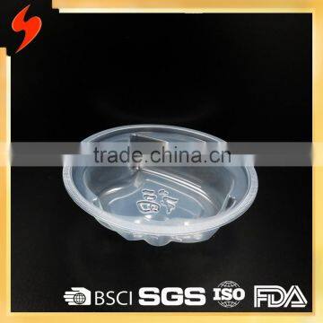 Special Peach-shaped 178mm-dia Clear Plastic 540ml Packaging Bowl