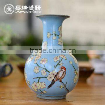 home interior decorator hand painted porcelain vase