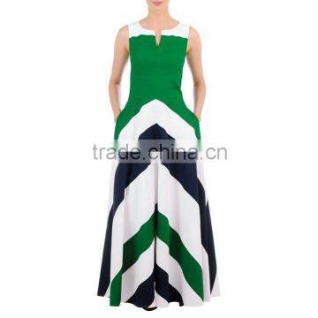 Green and White Stripes Dress Pastel Chevron Maxi Maternity Dress Western Plus Size Color Block Evening Dresses Quality Choice photo-2