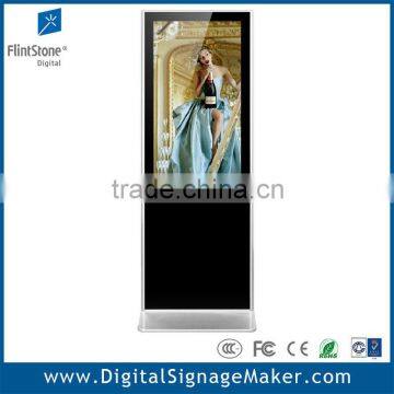 42" large lcd floor standing advertising kiosk