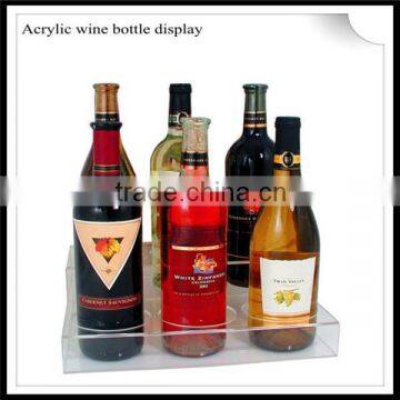 custom clear acrylic wine bottles display shelves