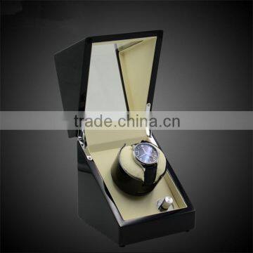 Custom Battery Operated Glossy Single Wooden Watch Winder